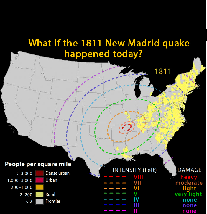 New Madrid What If The 1811 12 New Madrid Earthquakes Happened Today 