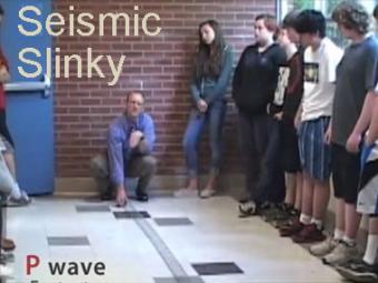 Seismic Slinky: Modeling P and S waves in the classroom